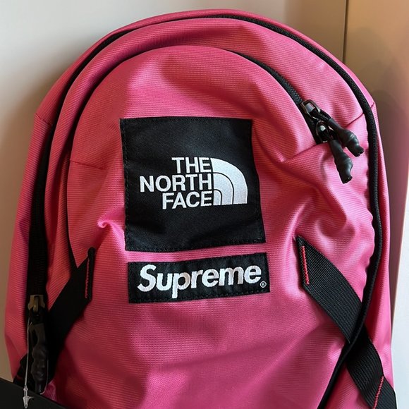 Supreme x The North Face Prim Pink Outer Tape Seam Backpack - Picture 5 of 12